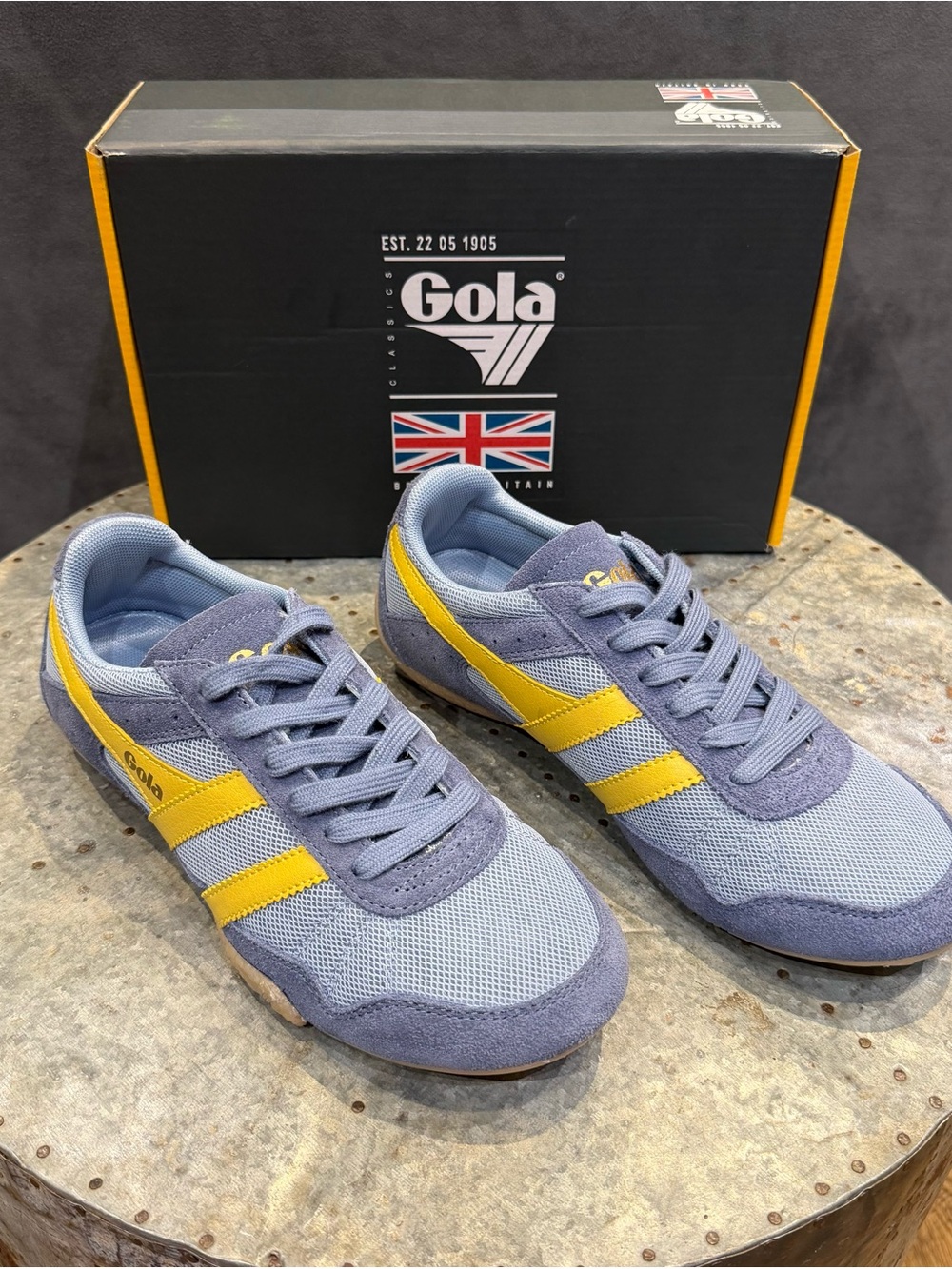 Gola Trainer Sneakers in Blue & Yellow